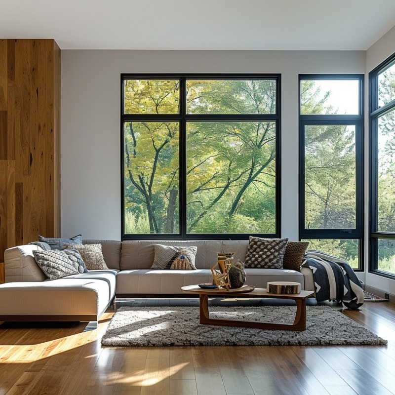 Customized Double Glass Aluminum Alloy Fixed Inward and Outward Open Window Thick Profile Aluminium Casement Windows