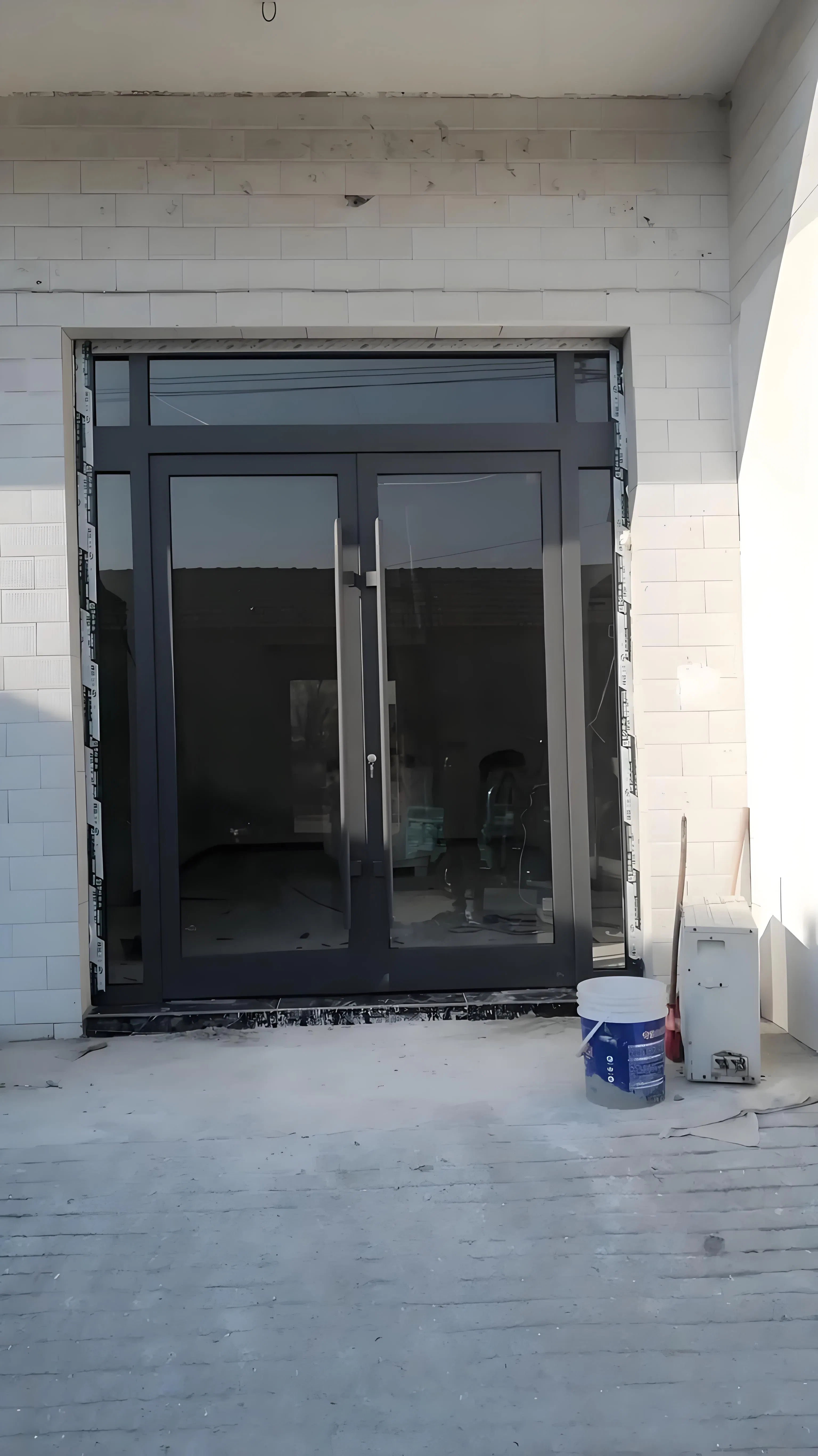 Eco-Friendly Powder Coated Aluminum Fixed Window with Double Glass