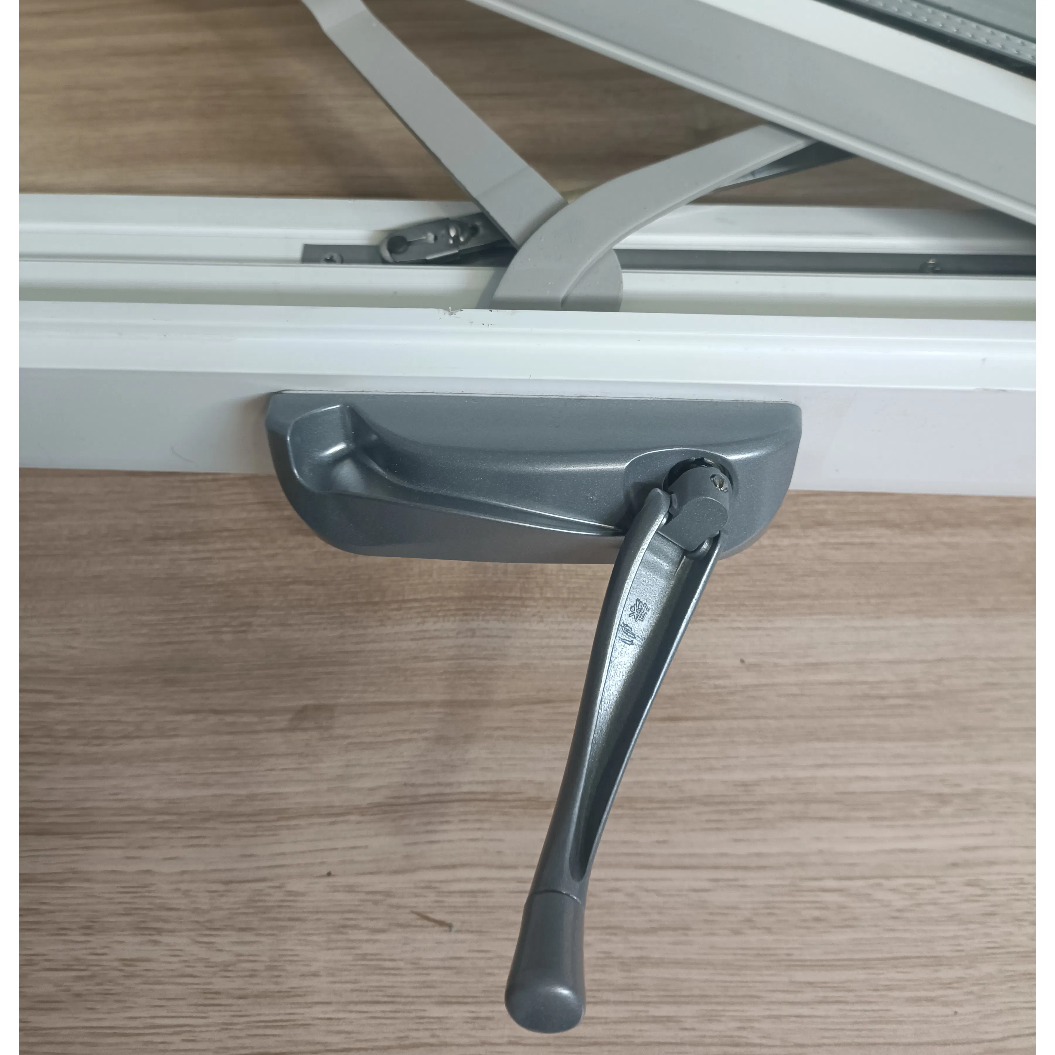 Double Glaze Hand Crank Opening Swing Window UPVC American Hand-Cranked Outer Window with Screen Glass Casement Window