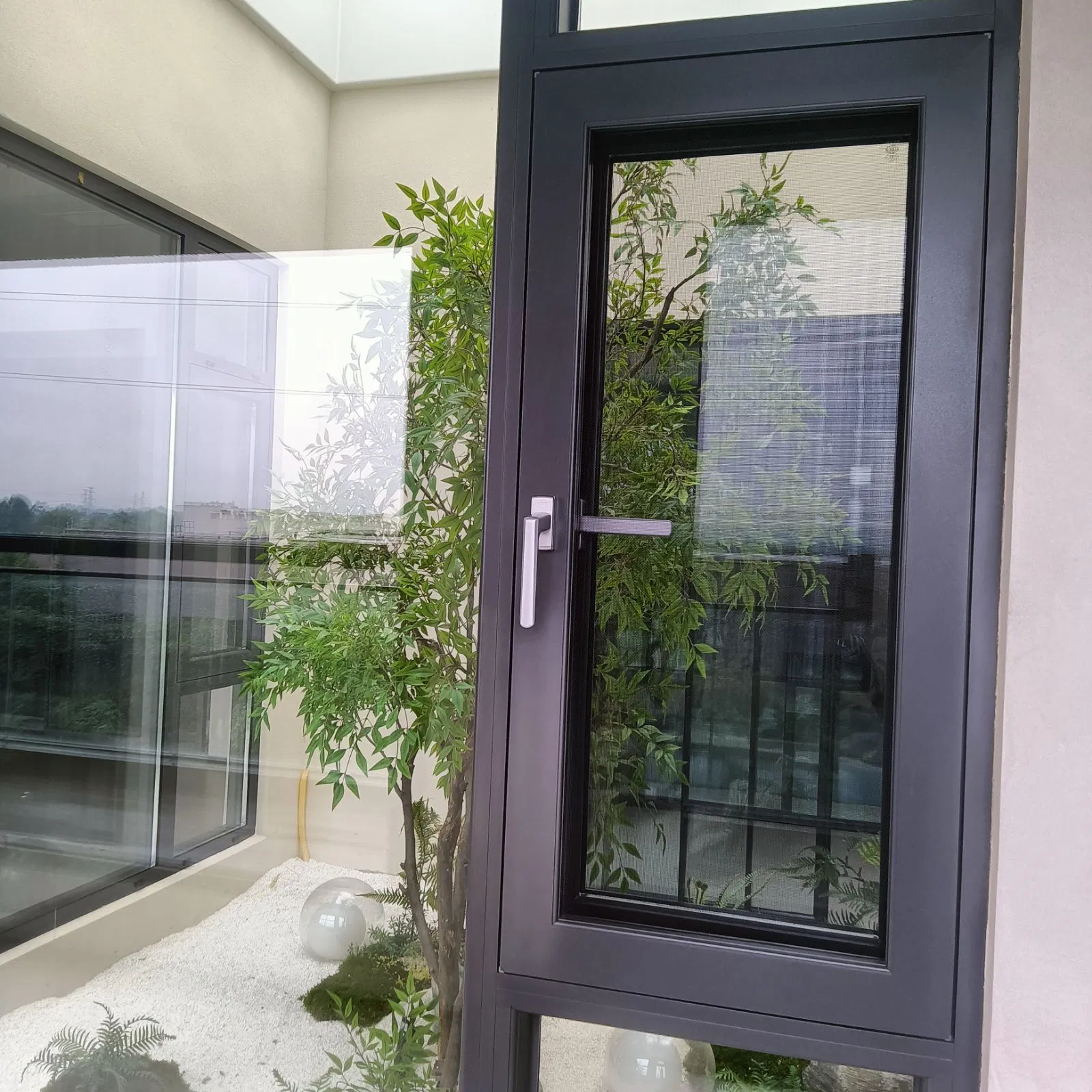 Wholesale Casement Glass Aluminum Windows High Quality Tempered Aluminium Frame Fixed Frameless Low-E Mirror Black Double Window Price