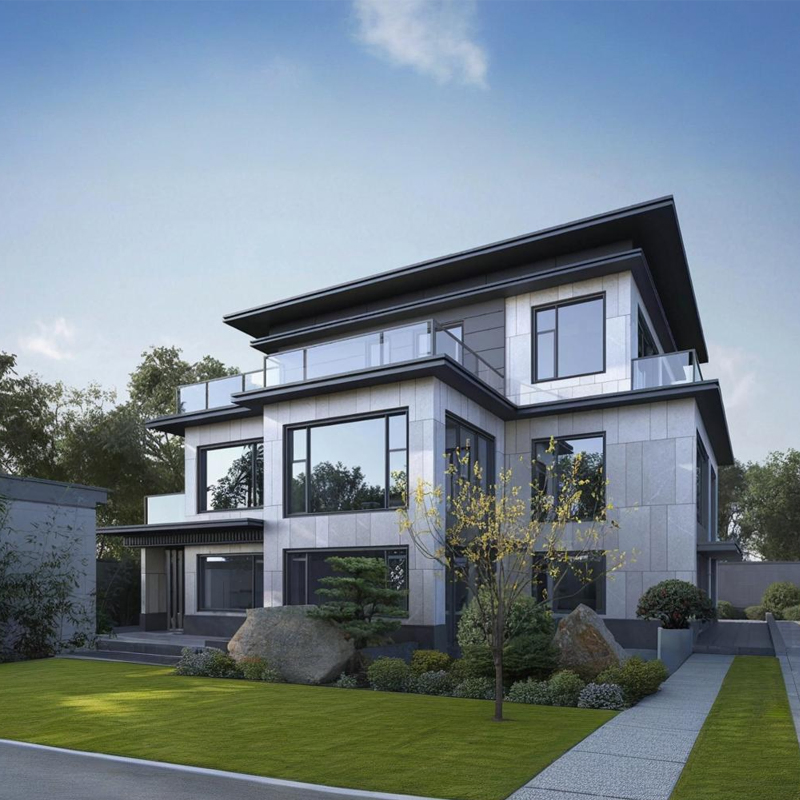 Custom Designed Aluminum Tilt and Turn Window Modern Homes Energy Efficient Frame and Elegant Appearance Window