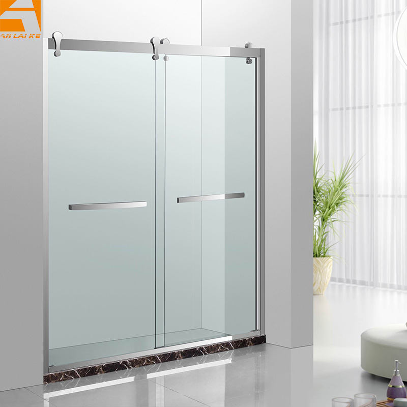 8mm Tempered Glass Sliding Bathroom Stainless Steel Shower Door (KF-2309D)
