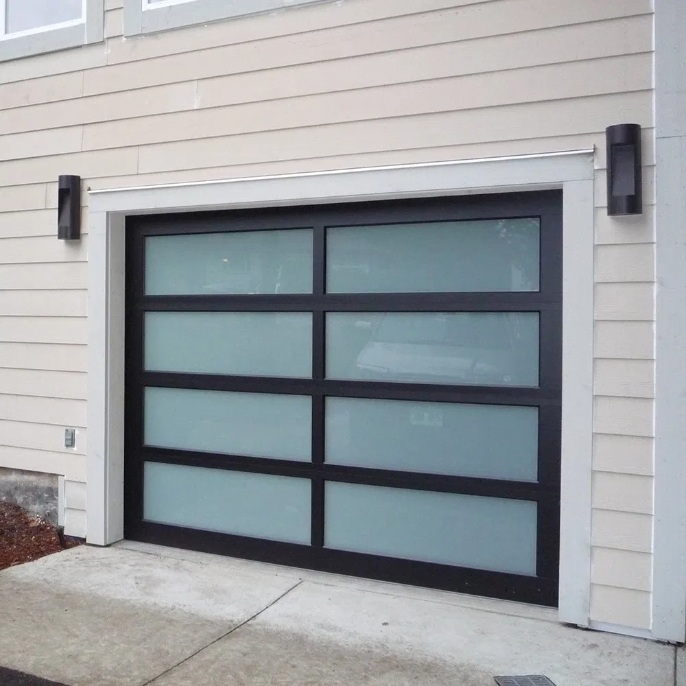 Aluminium Wholesale Used Automatic Remote Control Over Head Security Metal Aluminum Glass Panel Garage Door/Doors