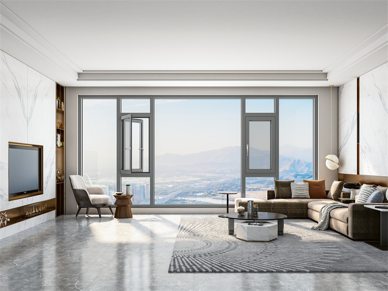 Hot Sale Double Glazed Soundproof Design House Aluminum Sliding Window