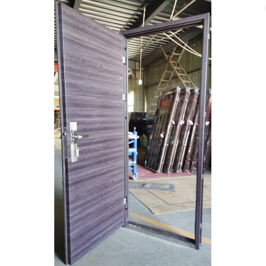 Apartment Villa Grey Front Iron Single Home Metal Entrance Security Steel Door