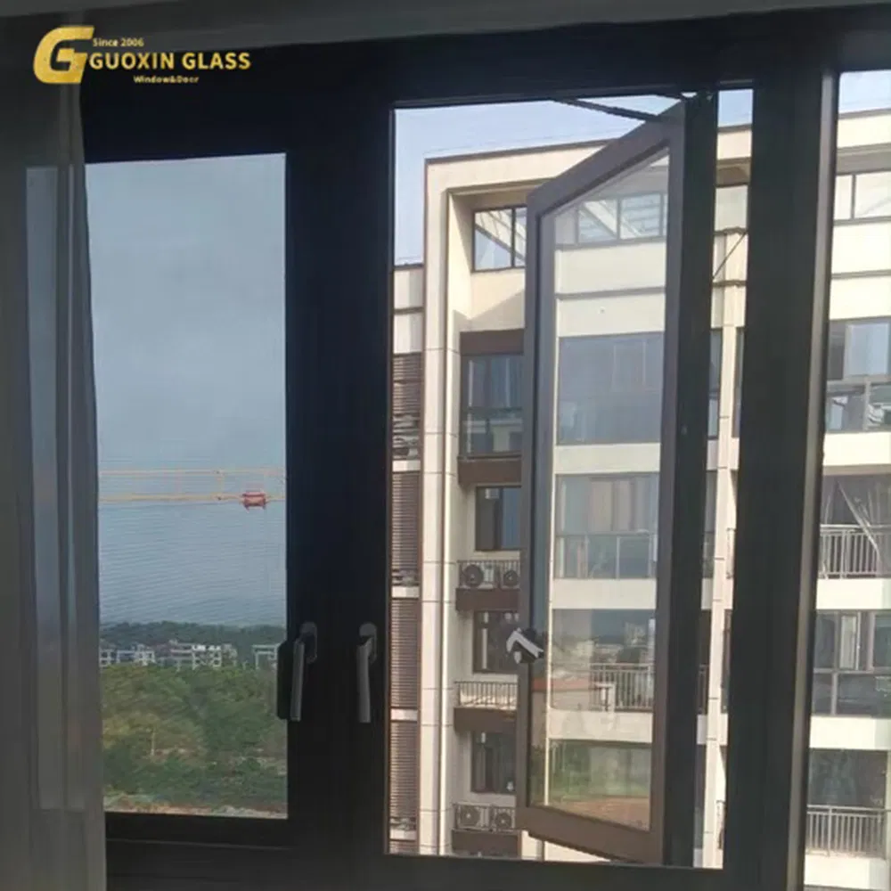 Customized Soundproofing Double Triple Glazed Aluminum Frame Casement Sliding Window with Enhanced Security and Aesthetic Appeal