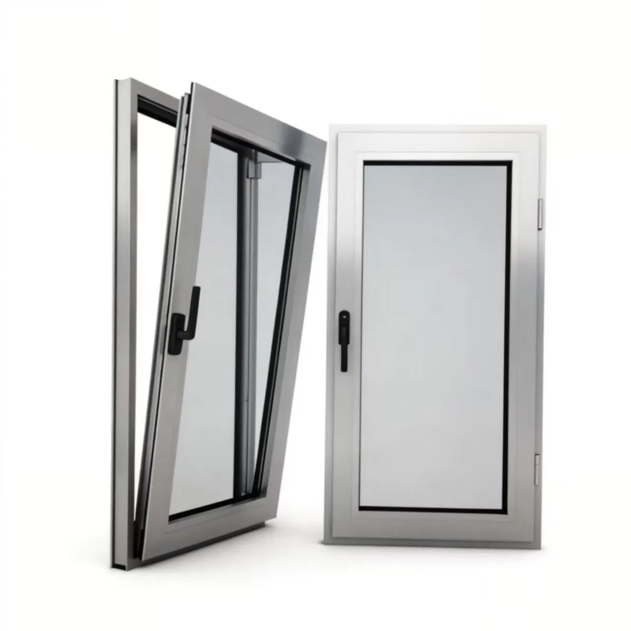 Narrow Bezel, Outward-Opening and Inward-Tilting Aliuminum Awning Windows, Minimalist Design
