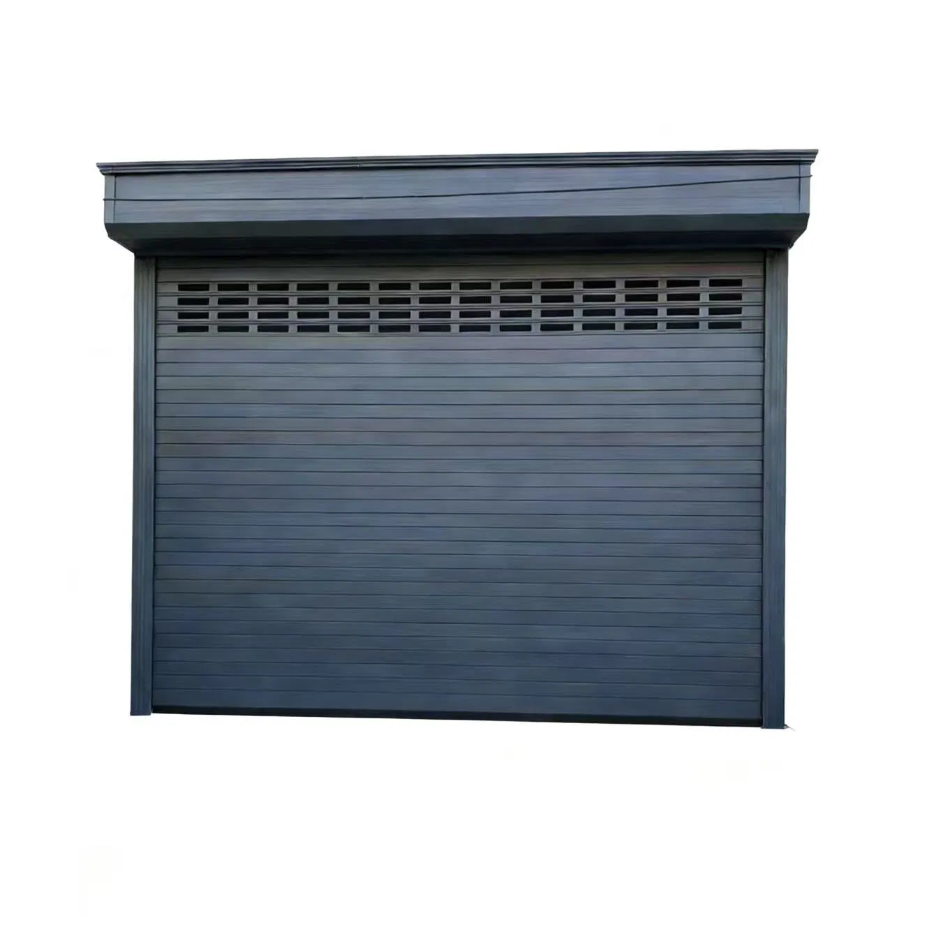 Aluminum Modern Smart Design Automatic Steel Sectional Panel Aluminium Garage Door for Residential Living with Glass