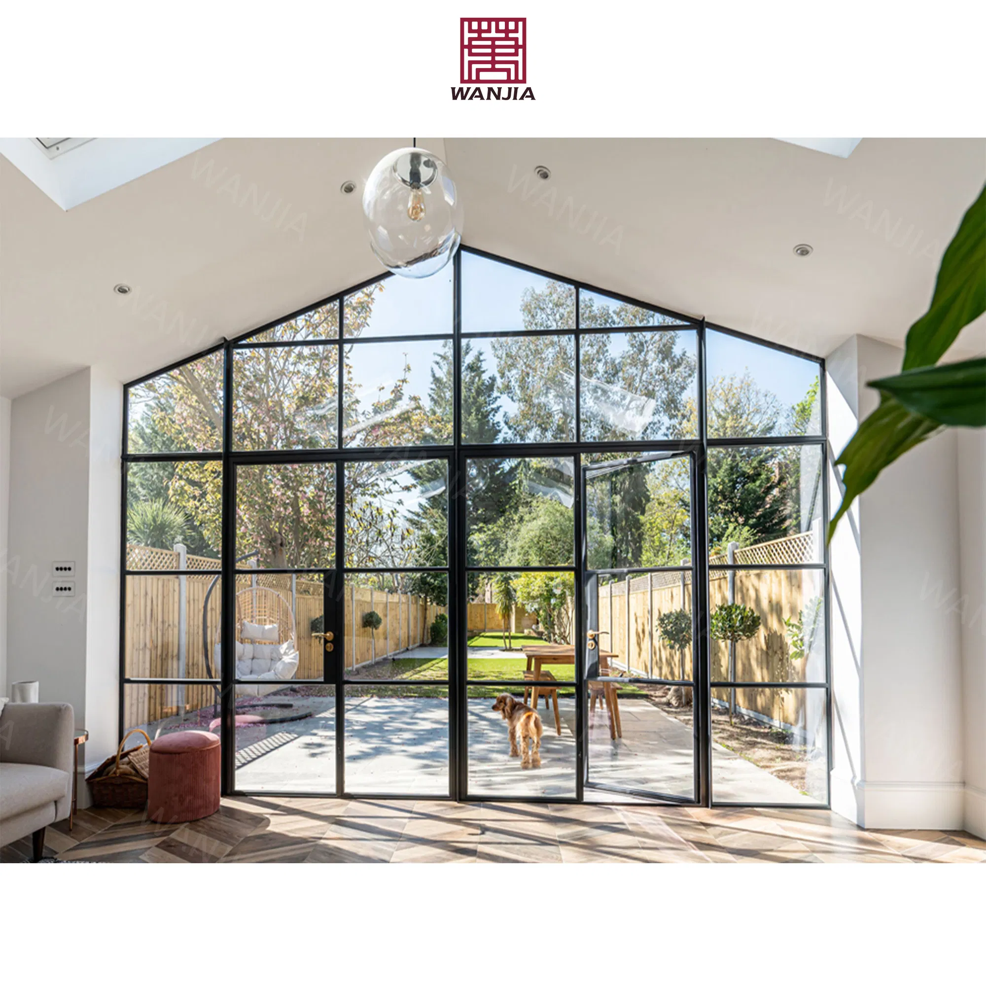 Minimalist Design Other Doors for Houses Entrance Iron Wrought French Front Door