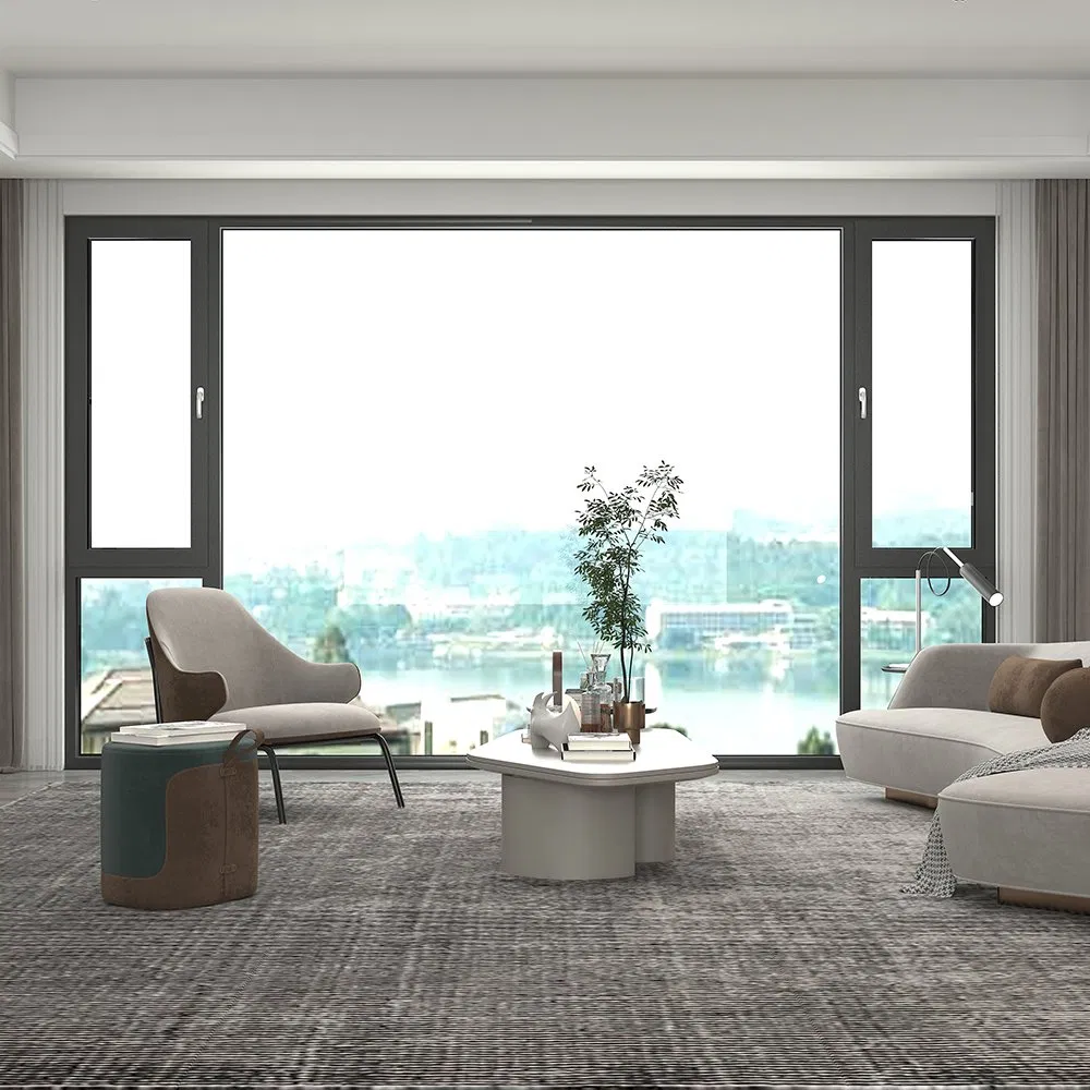 High-Quality Modern/Chinese/European/Art Style Inward Opening Aluminum Metal Sliding Window