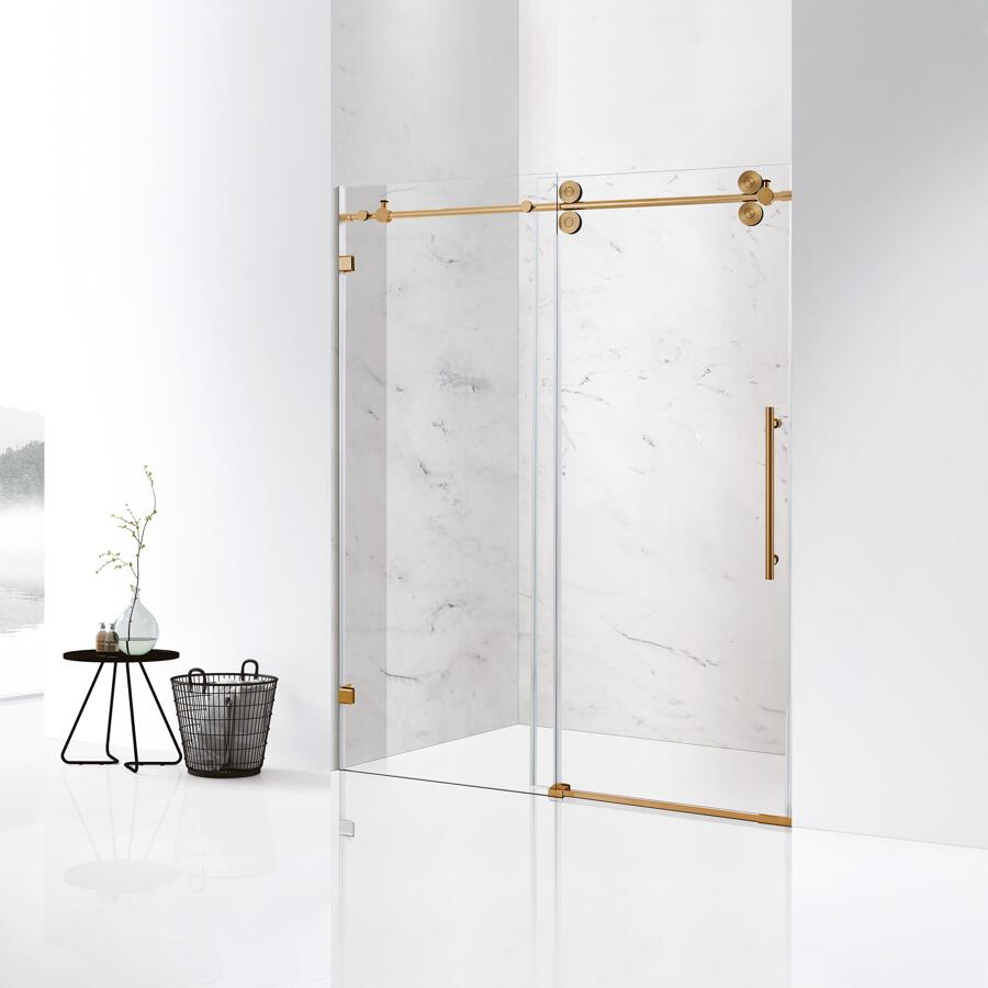 Sliding Shower Door Big Top Roller Design SGCC Tempered Glass Wholesale Price