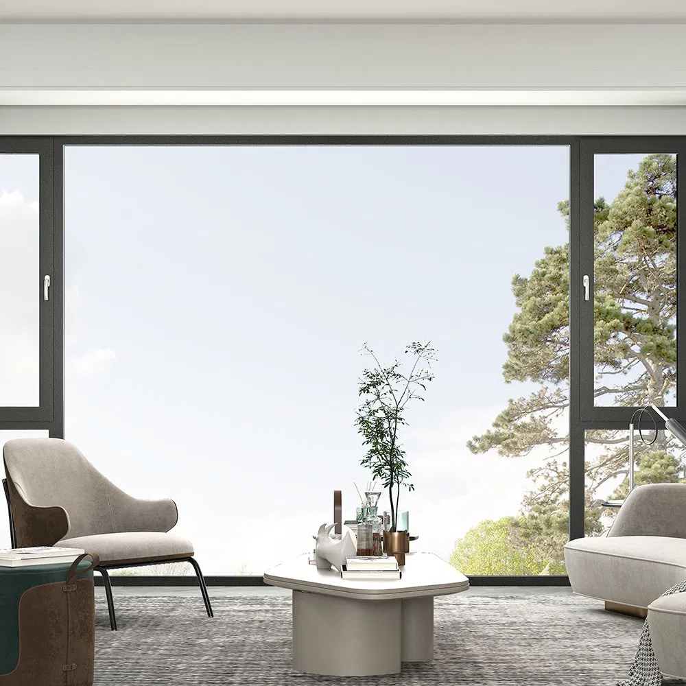 High-Quality Modern/Chinese/European/Art Style Inward Opening Aluminum Metal Sliding Window