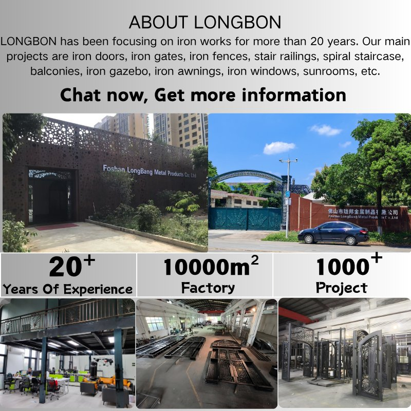 Inswing Wrought Iron French Double Doors - Entry French Door