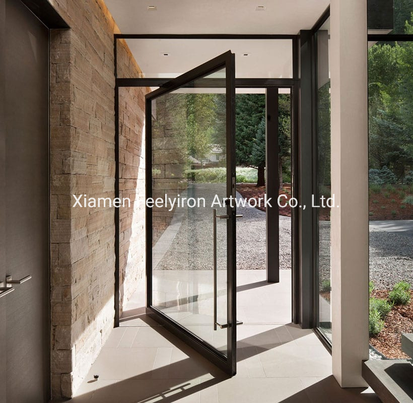 Modern Hot Sell French Style Wrought Iron Steel Windows Doors