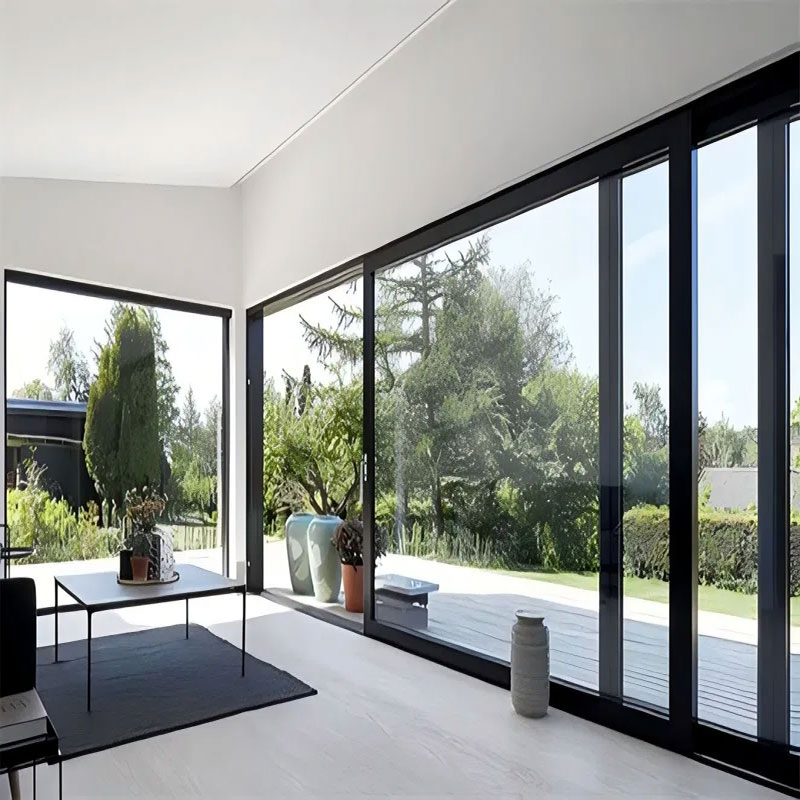 Sliding Patio Door with Thermal Break Frame and Lift Handle for Draft-Free Living and Quiet Performance