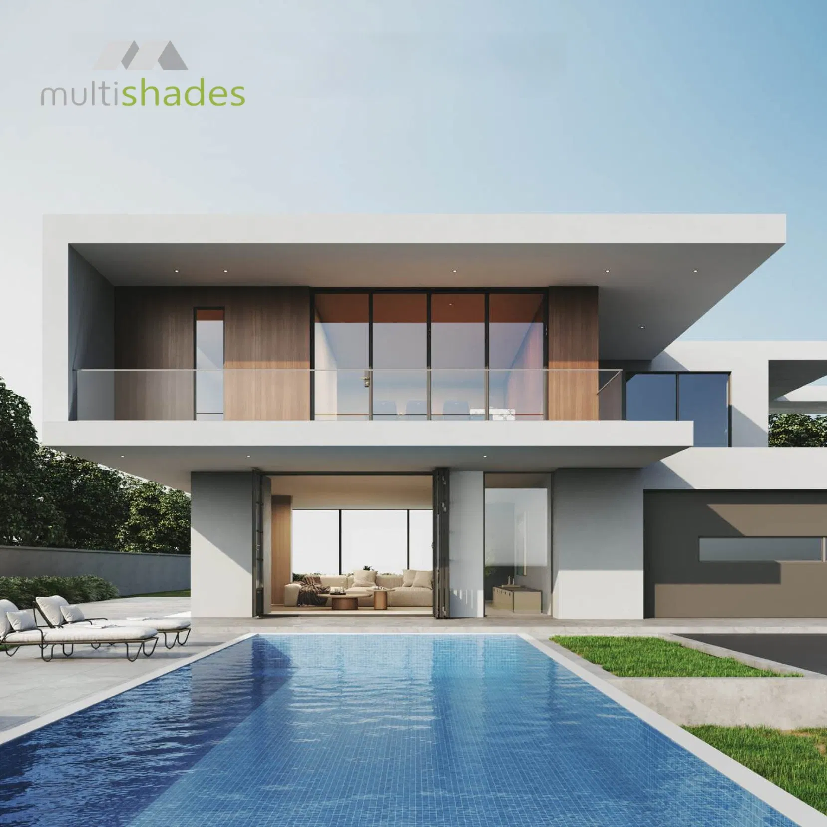 Multishades Chinese Factory OEM Aluminum Bi Sliding Folding Door Double Insulated Glass Soundproof