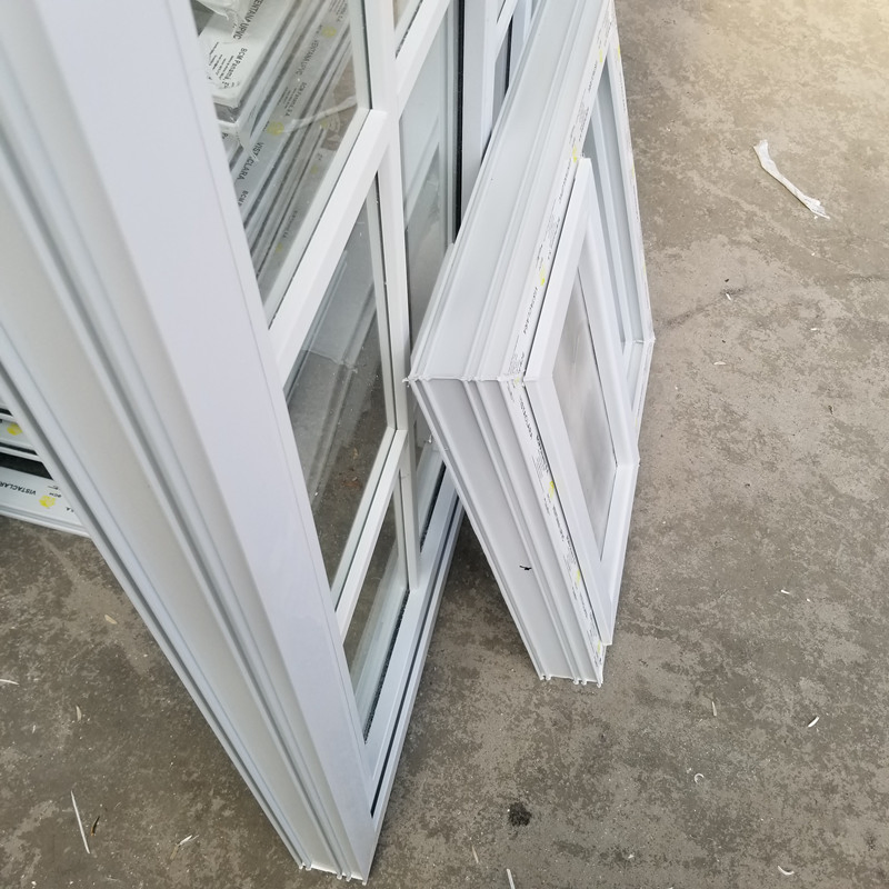 Social Projects Economical UPVC Sliding Window with Decorative Grills