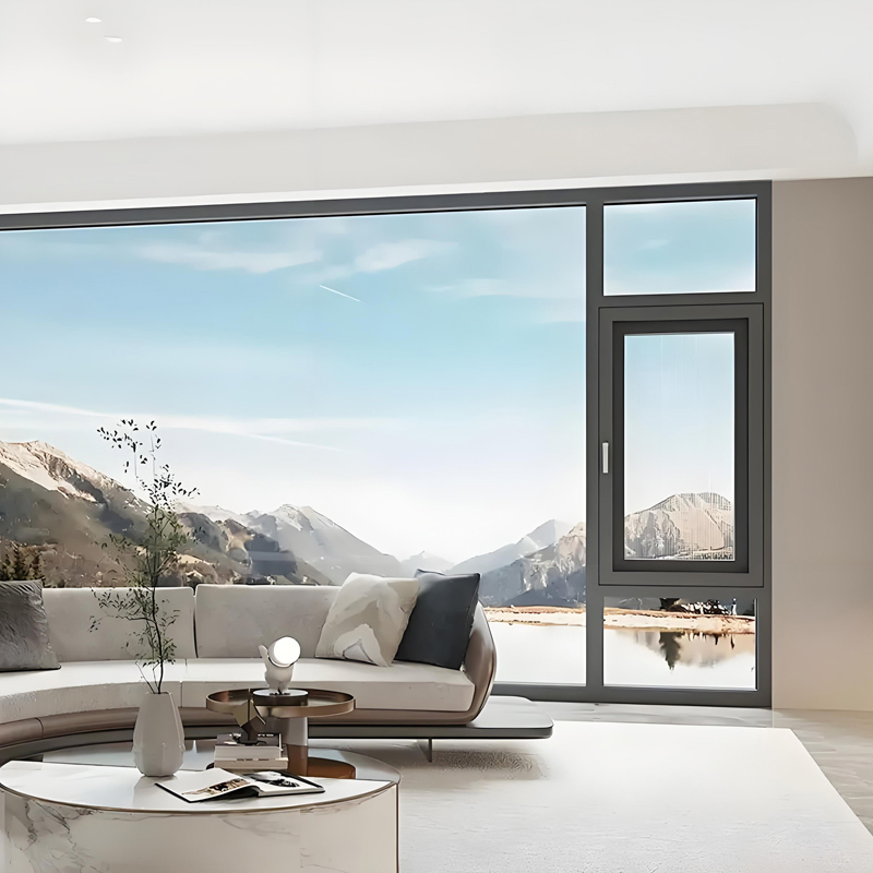 High Strength Aluminum Tilt and Turn Window Contemporary Architecture Energy Saving Glass and Modern Look Window