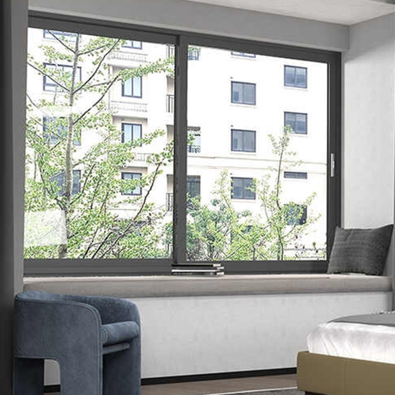 High Performance Aluminum Double Glass Heat Insulation Sliding Casement Window for Villas and Houses