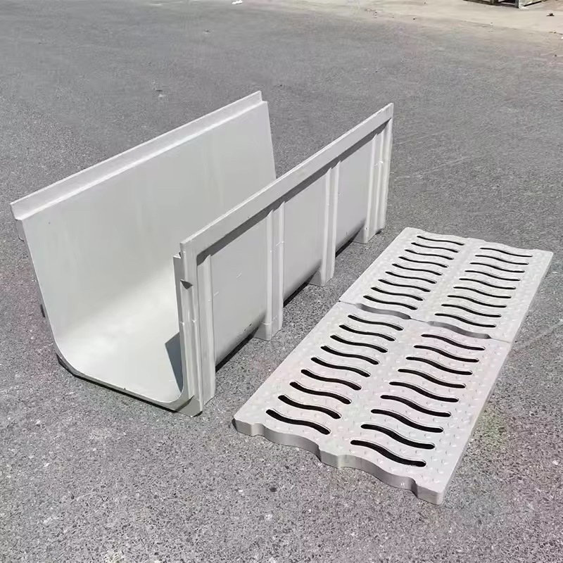 SMC Molding Process Glass Fiber and Composite Material Drainage U-Shaped Ditches Are Suitable for Farmland Irrigation Waterway Systems.