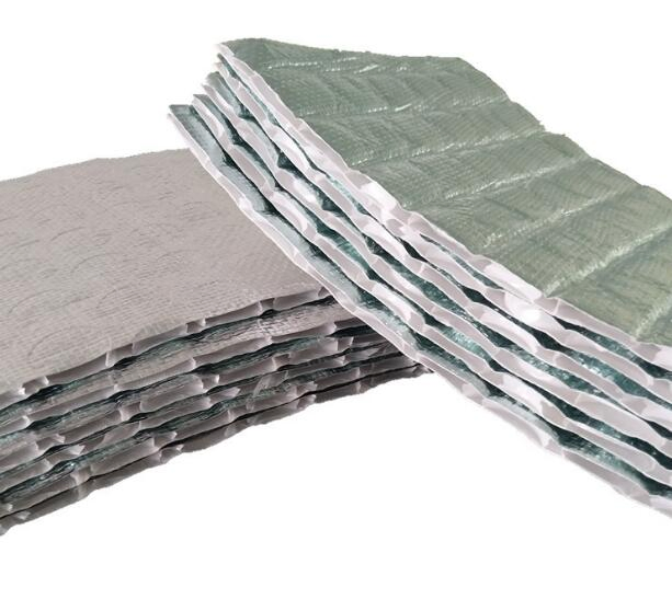 Fireproof Woven Fabric Bubble Aluminum Foil Wrap Insulation Reflective Roofing Aluminum Foil Bubble Sound Heat /Thermal Insulaion Building Construction Material