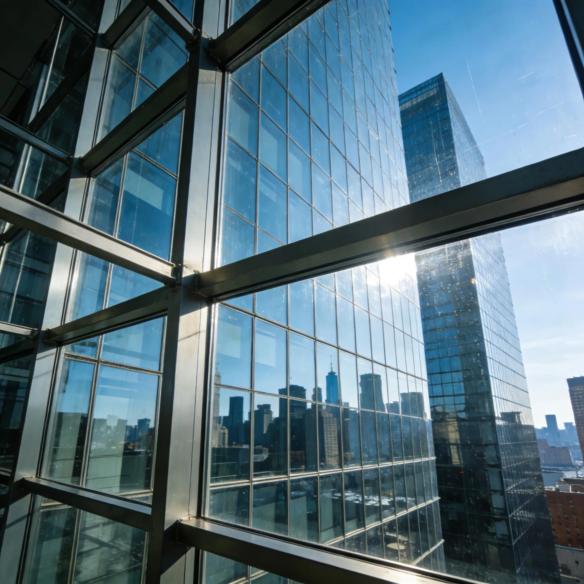 Sleek Glass Curtain Wall System with Hidden Frame in Aluminum Alloy