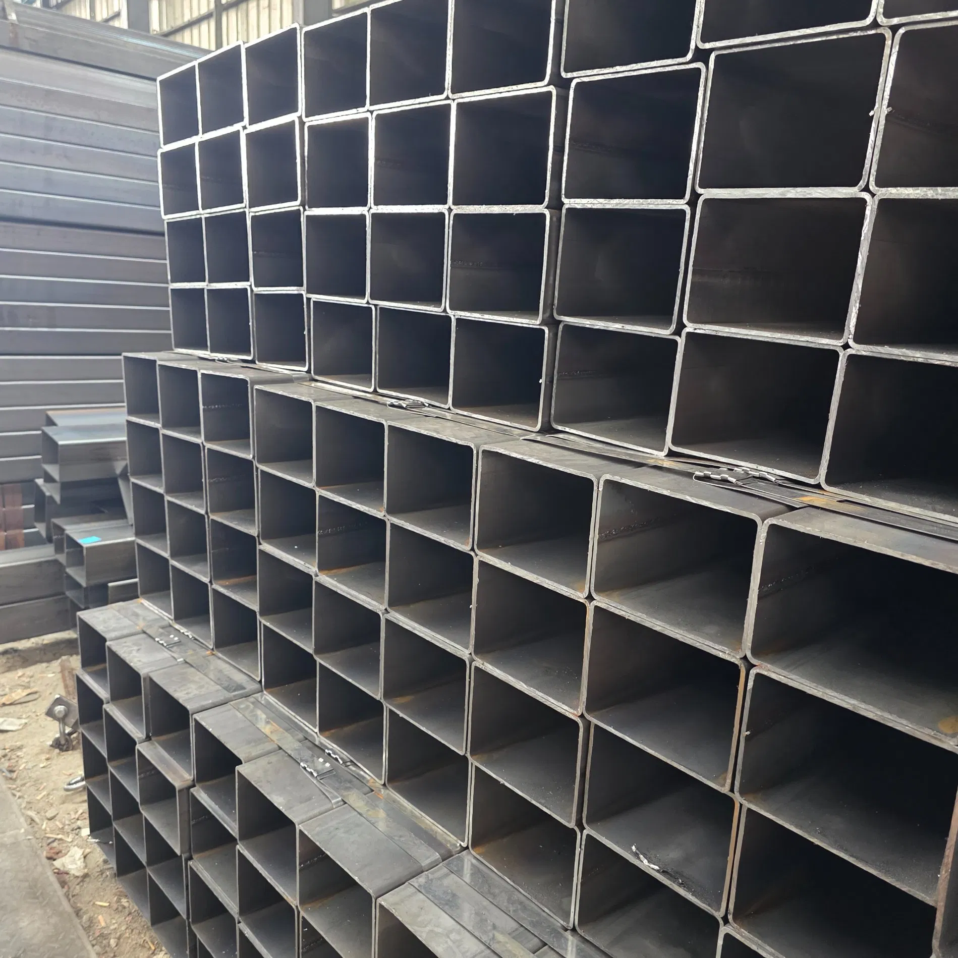Welded Carbon Steel Square Tube Q235 Q345 Material for Oil and Gas Plant Steel Structure Piping Fabricators and Global Metal Trading Buyers