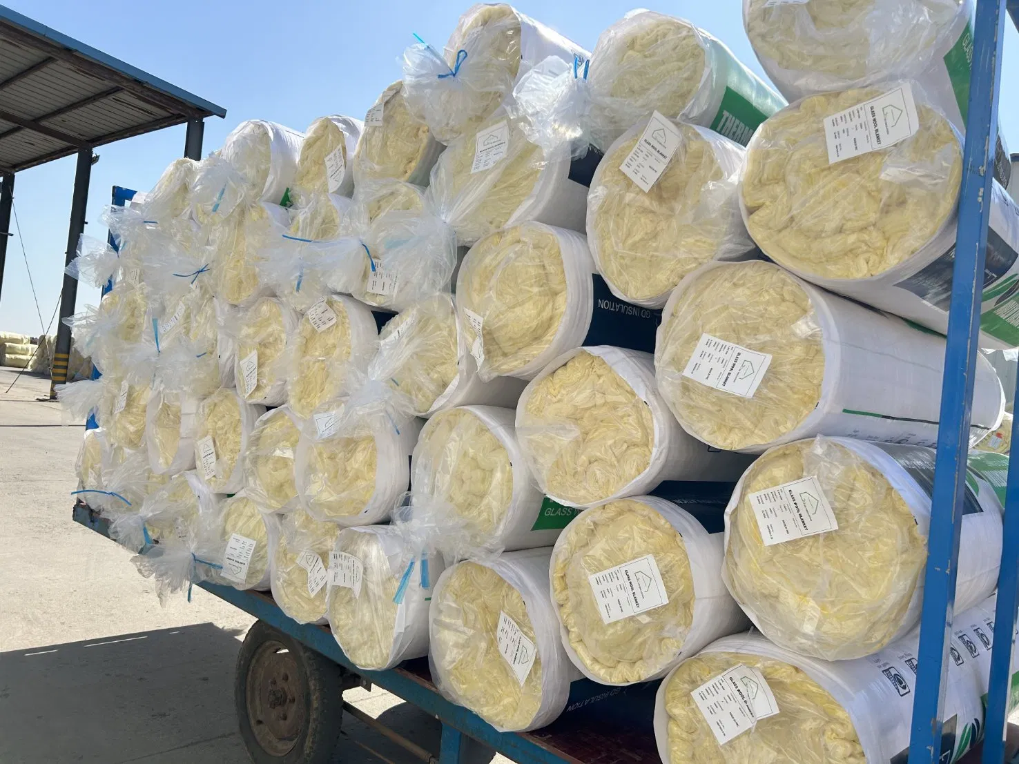 Glass Wool Roll Building Materials Thermal Insulation, Sound Absorption Fiberglass Can Be Customized 50-200mm Thickness
