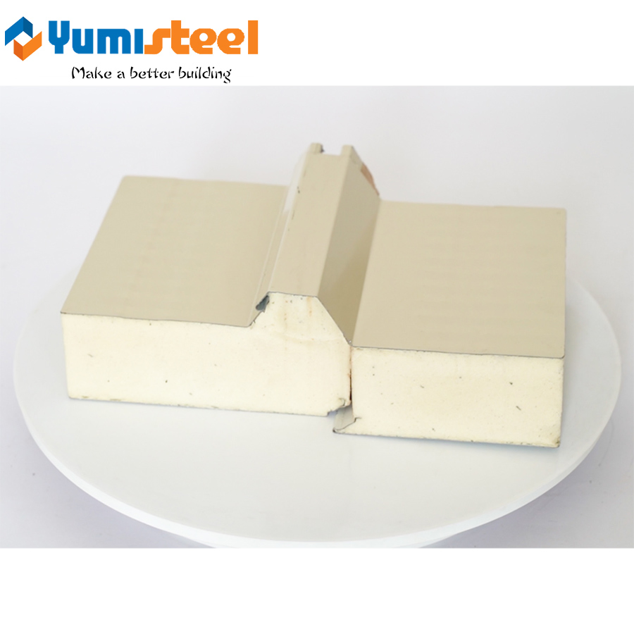 Aluminum Polystyrene Puf Sandwich Roofing Panel System Construction for Sale