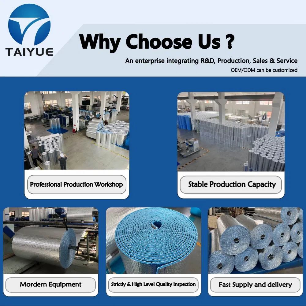 Factory Customized EPE Foam Insulation Aluminium Foil Thermal Insulation Material for Building