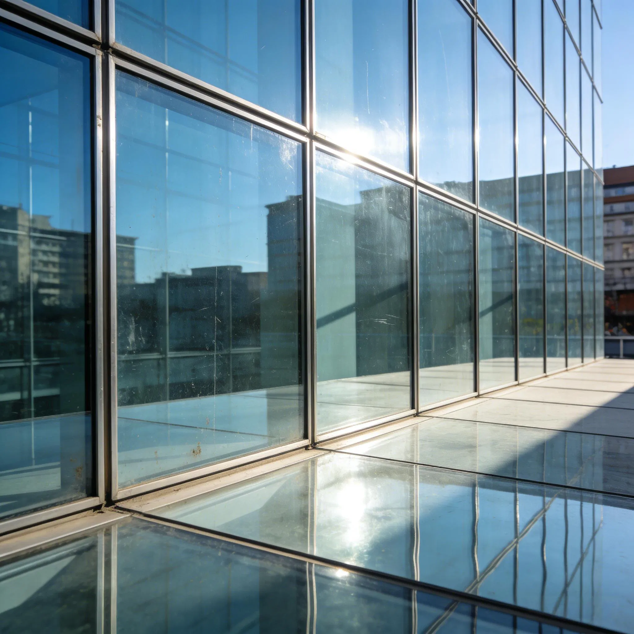 Robust Glass Curtain Wall System with Hidden Frame and Aluminum Alloy