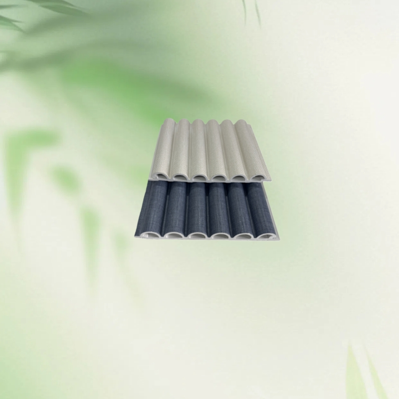 Newly Designed Bpc Bamboo Wallpanel Interior WPC Fluted Wall Panel Decoration Material