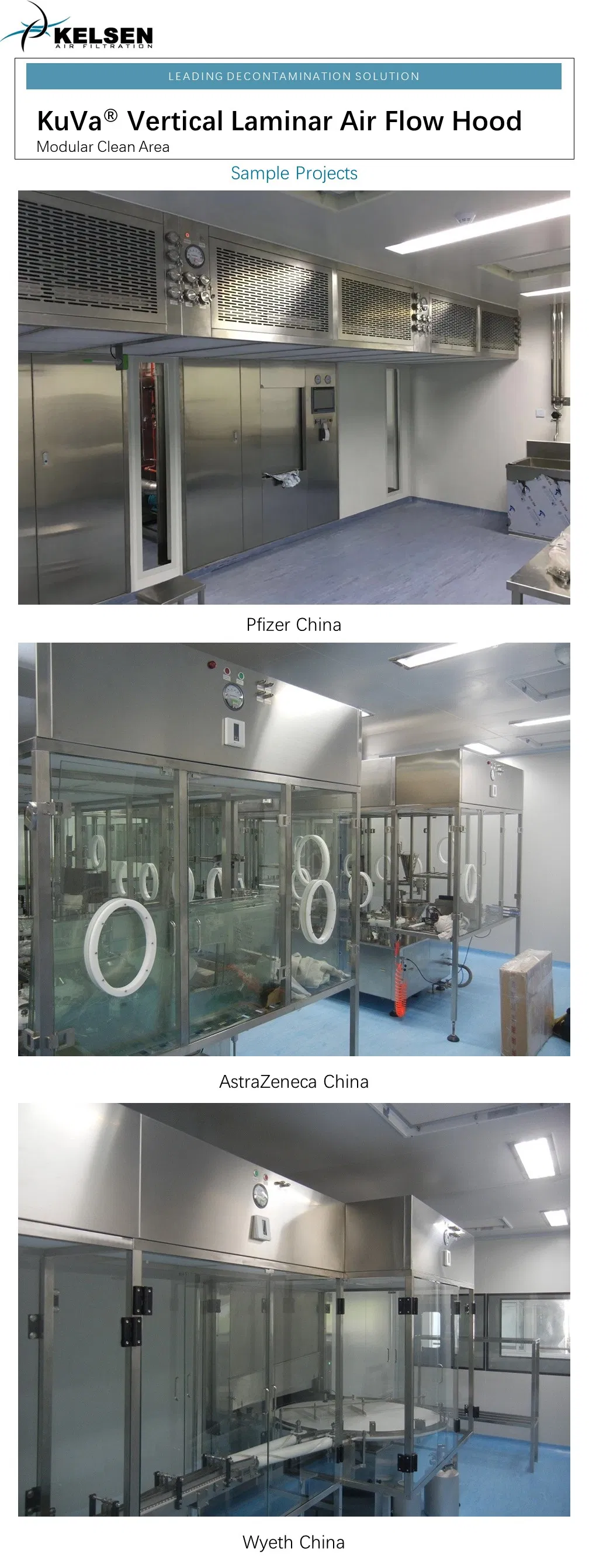 Cleanroom Laminar Flow Hood Ceiling System 3