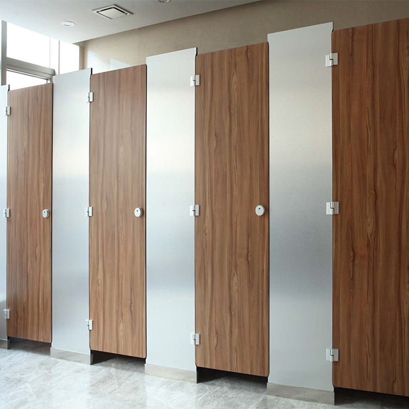 HPL Toilet Partition Cubicles Public Sanitary System Bathroom