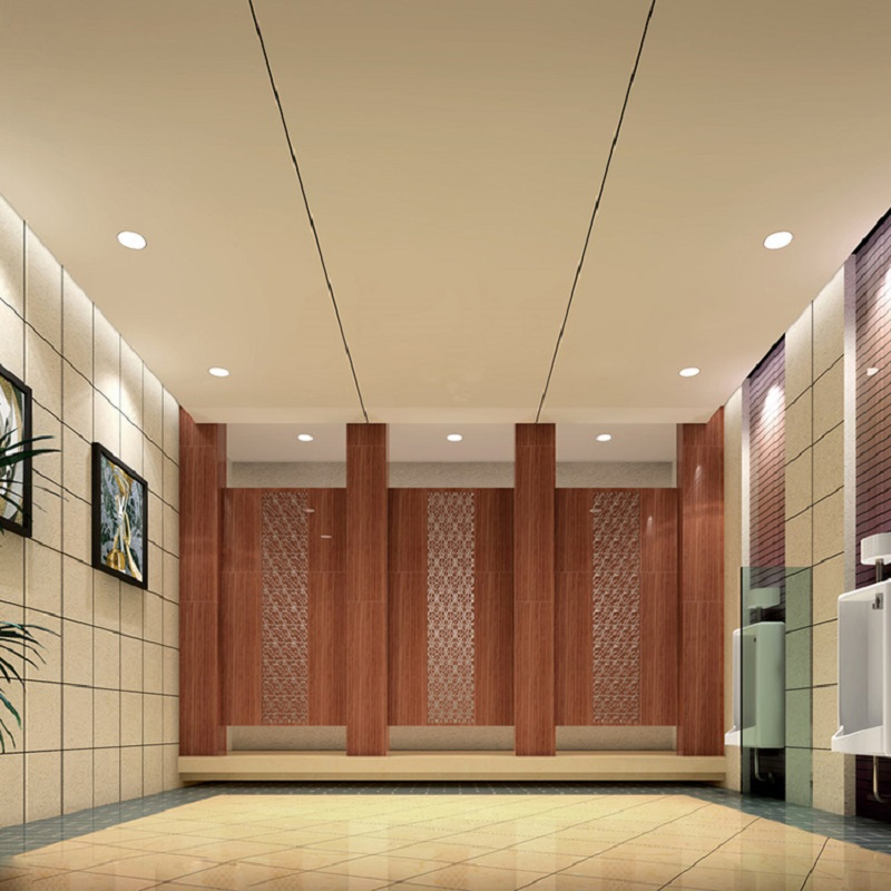 HPL Material Toilet Partition Cubicle Popular Compact Toilet Separated System