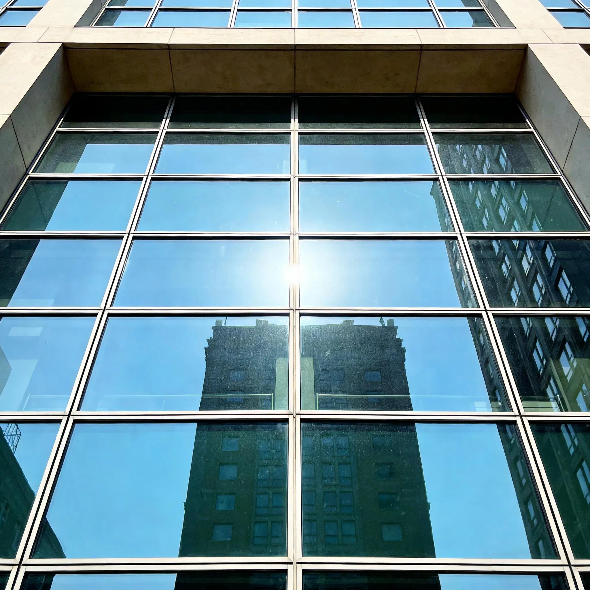 Premium Glass Curtain Wall System with Hidden Frame Design