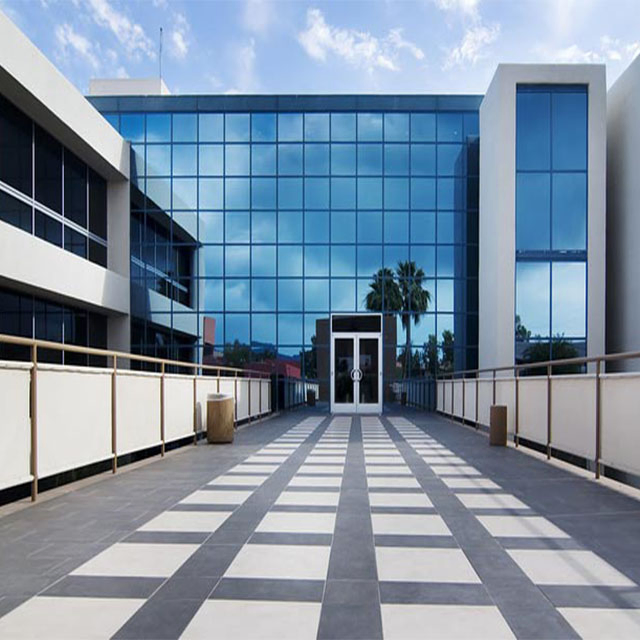 Skyscrape Waterproof Aluminium Frame Structural Double Tempered Glazing Unitized Glass Curtain Wall System