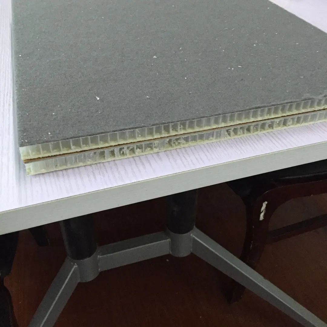 Lightweight Large Format &amp; Flat Surface 5mm Stone Veneer Composite Aluminum Honeycomb Panel for Building Wall Cladding