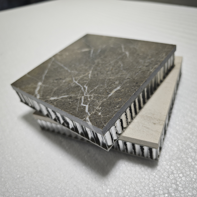 Thermal Insulation Lightweight Extreme Flatness Building Facades Composite Stone Honeycomb Panel