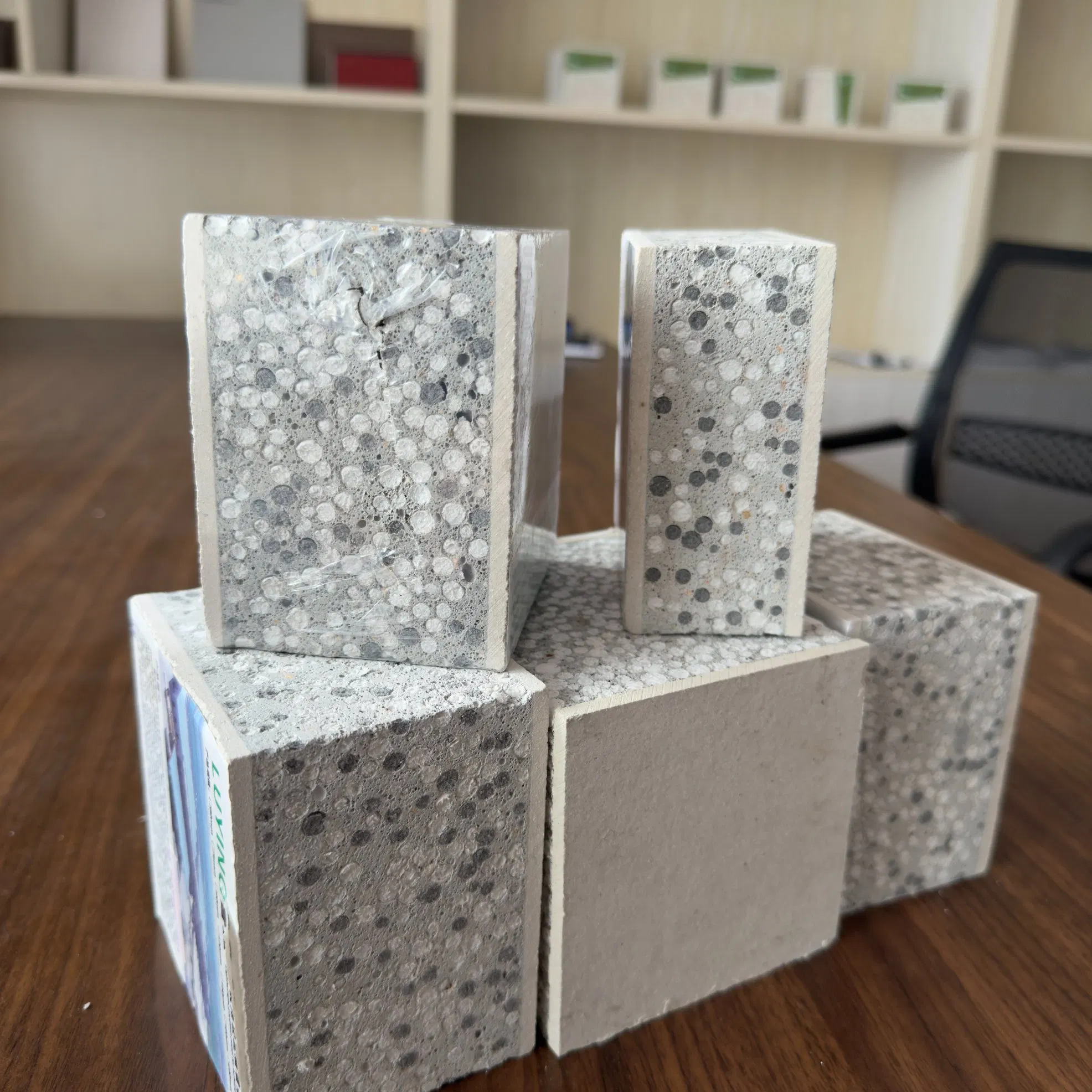 Composite Lightweight EPS Cement Sandwich Panel for Partition Wall for Factory Buildings EPS Polystyrene Foam Wall Sandwich Panels 3000mm× 610mm