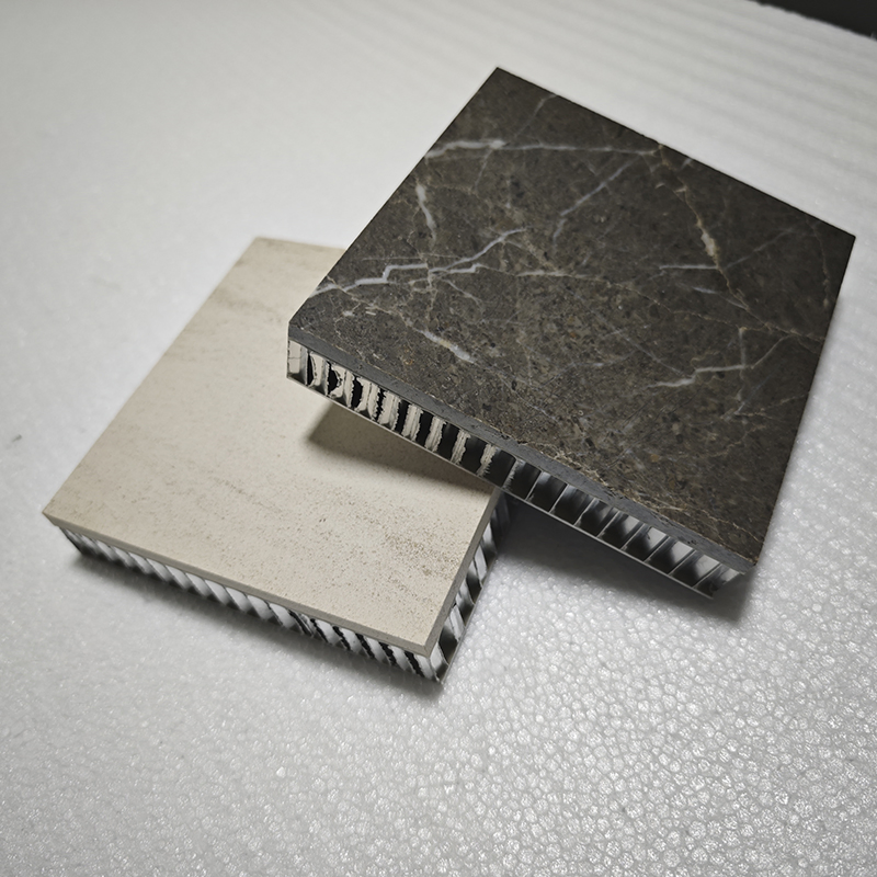 Thermal Insulation Lightweight Extreme Flatness Building Facades Composite Stone Honeycomb Panel