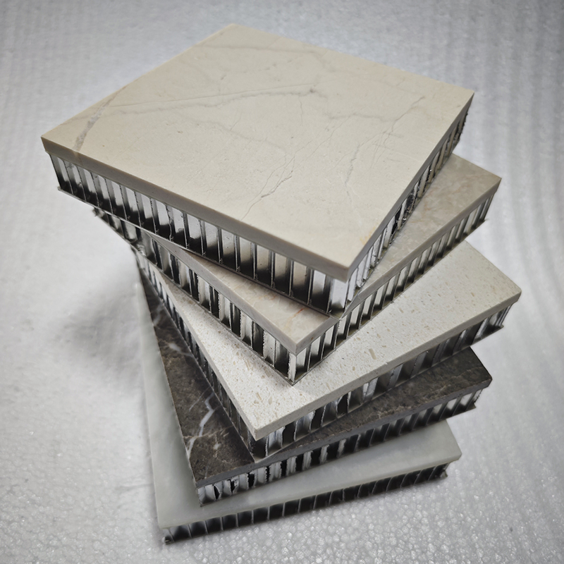 Thermal Insulation Lightweight Innovative Versatile Building Facades Composite Stone Honeycomb Panel