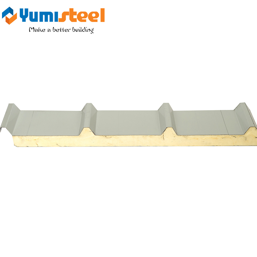 Aluminum Polystyrene Puf Sandwich Roofing Panel System Construction for Sale