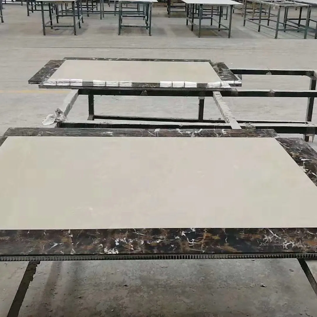 Lightweight Large Format &amp; Flat Surface 5mm Stone Veneer Composite Aluminum Honeycomb Panel for Building Wall Cladding