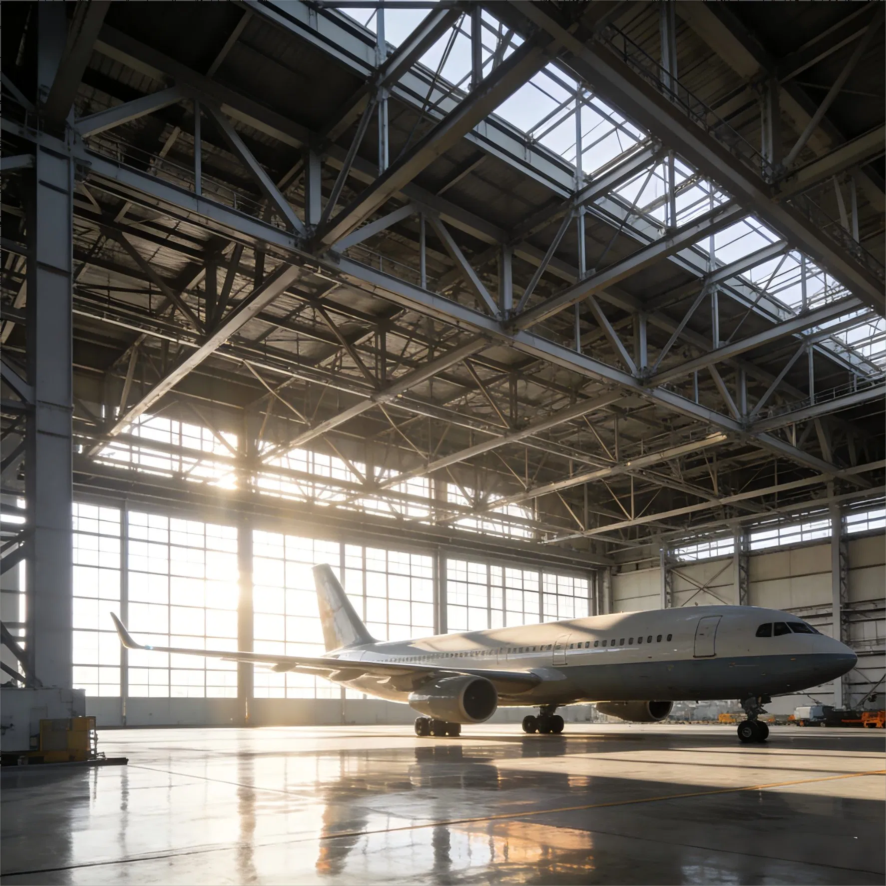 Fire-Resistant Heavy Steel Structure System for Prefabricated Factory &amp; Aircraft Hangar