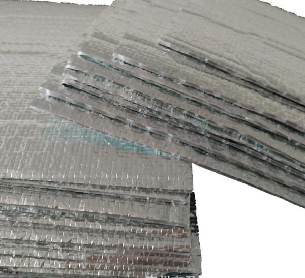 Fireproof Woven Fabric Bubble Aluminum Foil Wrap Insulation Reflective Roofing Aluminum Foil Bubble Sound Heat /Thermal Insulaion Building Construction Material