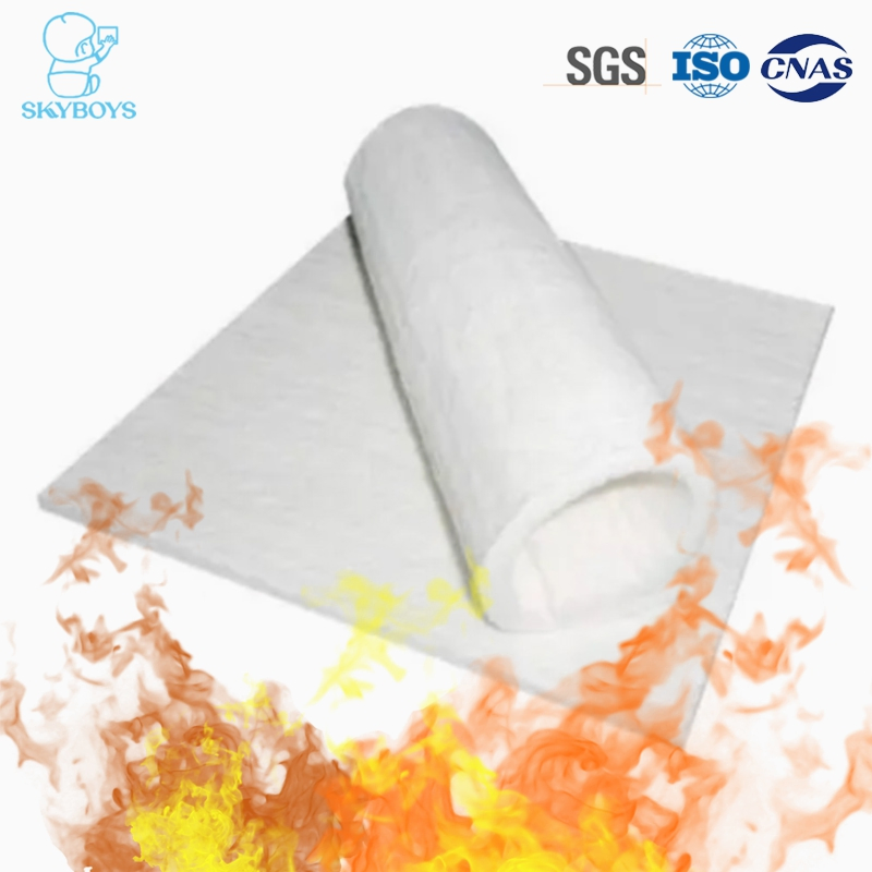 Thin 1mm Ceramic Silica Aerogel Blanket Fireproof Thermal Insulation Materials Chemical Film-Formed Aerogel Felt for Building Materials