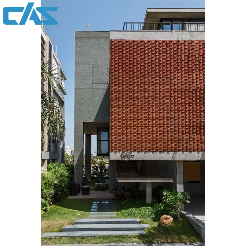 Recycled Content Brick Cladding Eco-Friendly Building Envelope with Industrial Chic Appeal