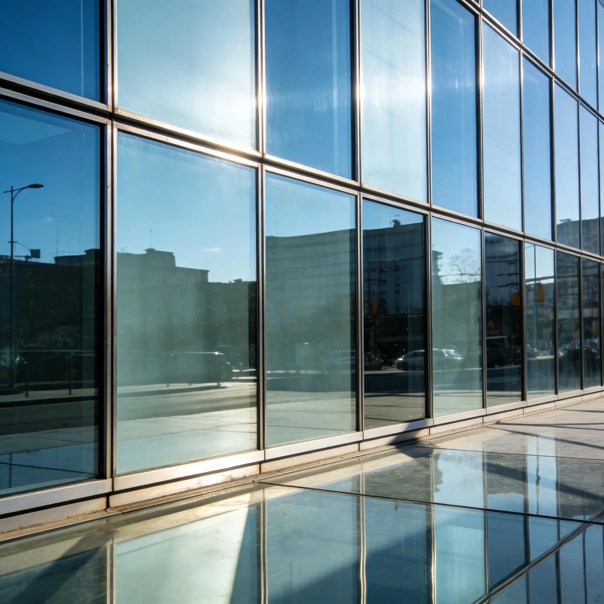Aesthetic Glass Curtain Wall System with Exposed Frame in Aluminum Alloy