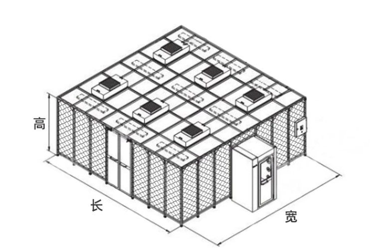 Portable ISO Class 5 Medical Clean Tent with Laminar Flow System